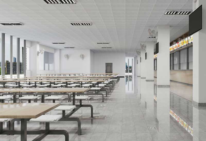 400m2鄭州學校食堂設(shè)計效果圖