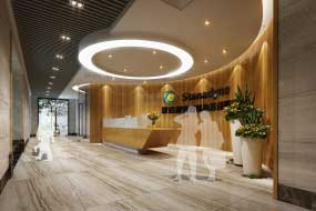 鄭州辦公室前臺設(shè)計,公司前臺裝修設(shè)計注意事項