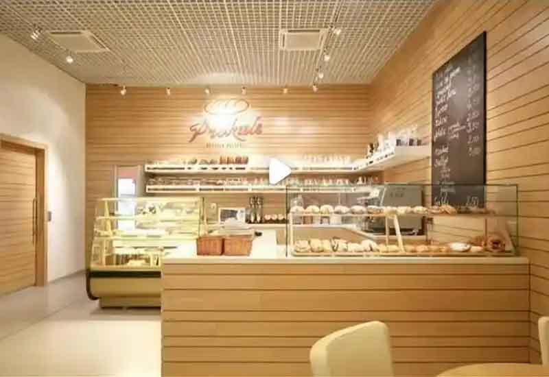 鄭州面包店裝修設計:暖香氛圍與開放式制作區設計思路