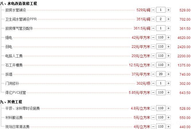 110平米簡單要多少錢？110平全包裝修預(yù)算清單（詳細(xì)價格）
