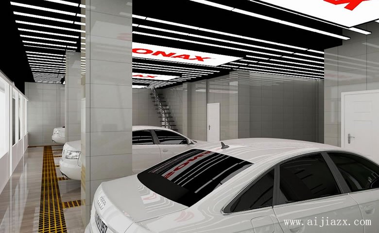  舒適實(shí)用的汽車(chē)銷售中心展示廳裝修效果圖